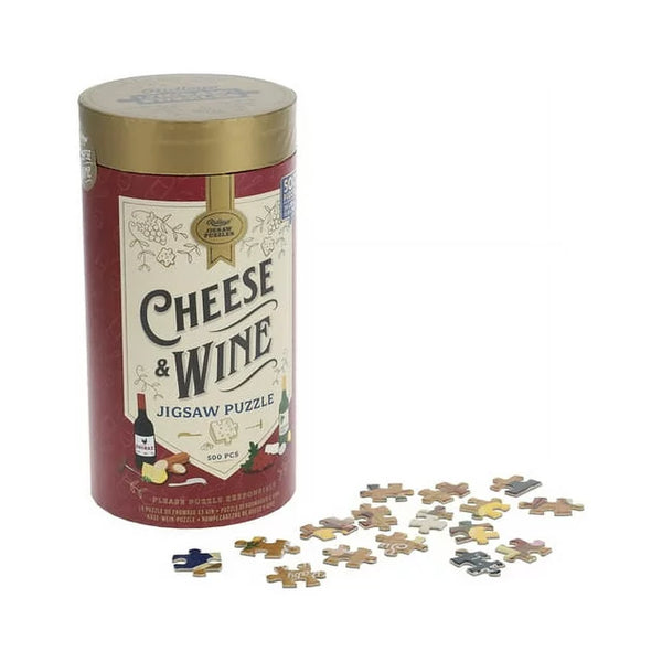 Cheese + Wine 500 Piece Jigsaw Puzzle