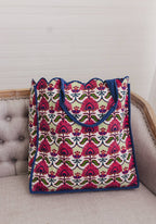 Heart of Grace Primrose Luxe | Quilted Scalloped Regular Tote Bag