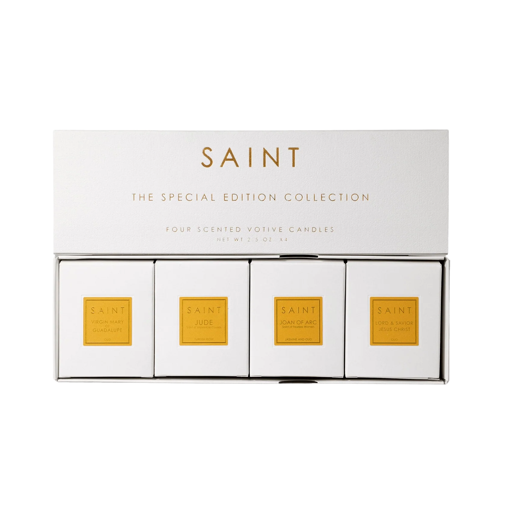 SAINT The Special Edition Collection 4 scented Votive Candles