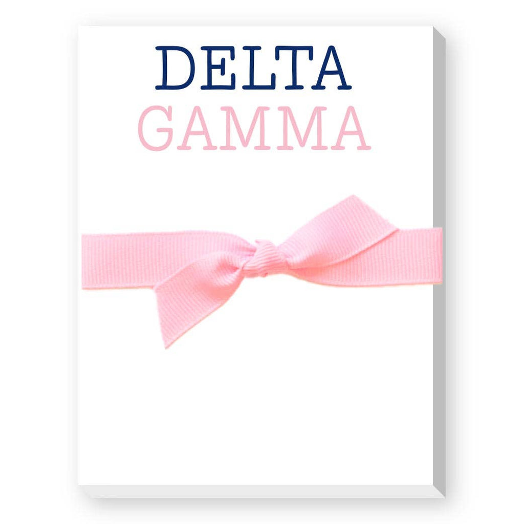 Sorority Colors Greek Mini Notepad : DELTA DELTA DELTA