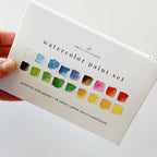 Watercolor Paint Set w/ Brush, 18 Colors