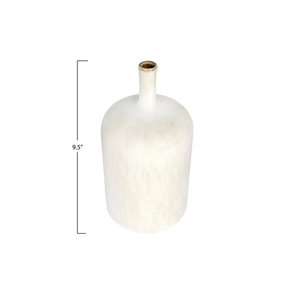 Medium Stoneware Vase with Glaze
