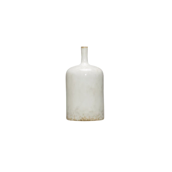Medium Stoneware Vase with Glaze