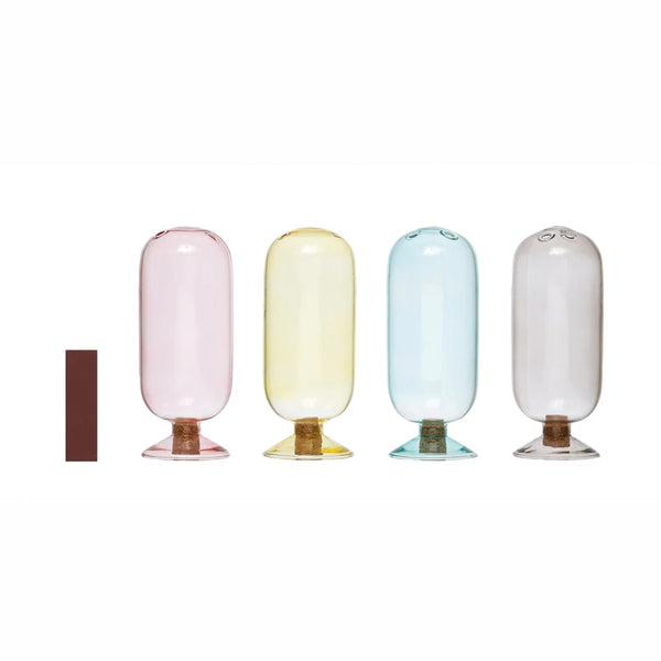 5-3/4"H matches in glass jar