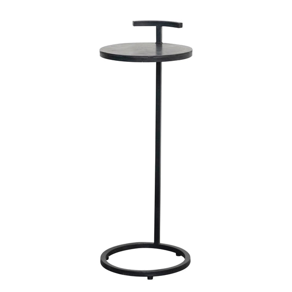 10 x 26H Black Side Table