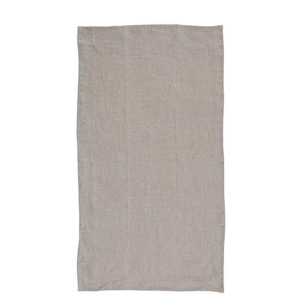 36"L x 20"W Stonewashed Linen Tea Towel, Natural