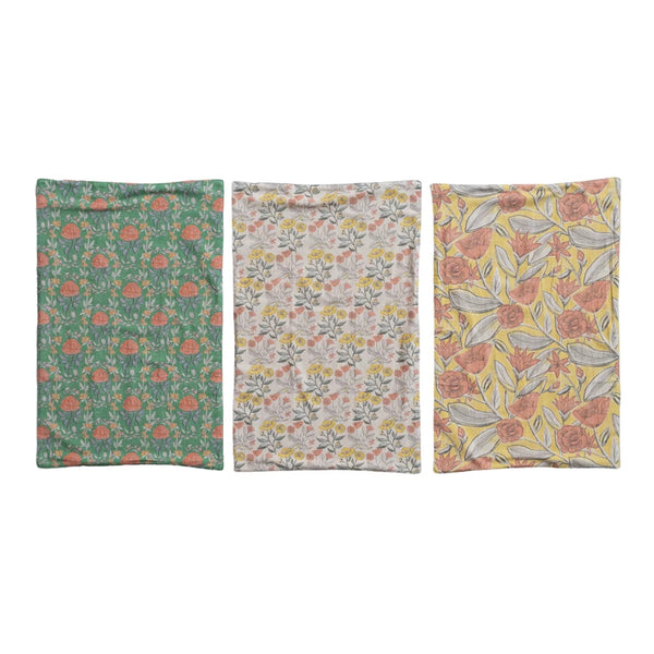 Cotton Printed Tea Towels, 3 Styles