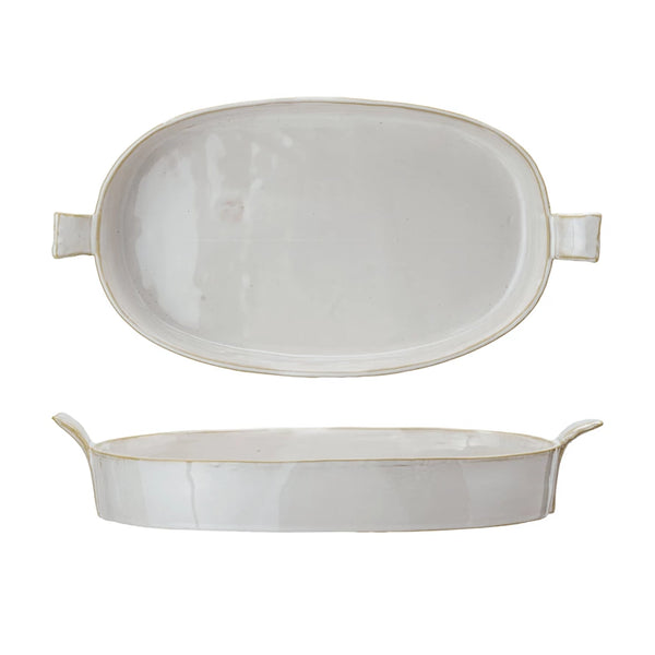 1-1/2 Quart Stoneware Baker w/ Handles