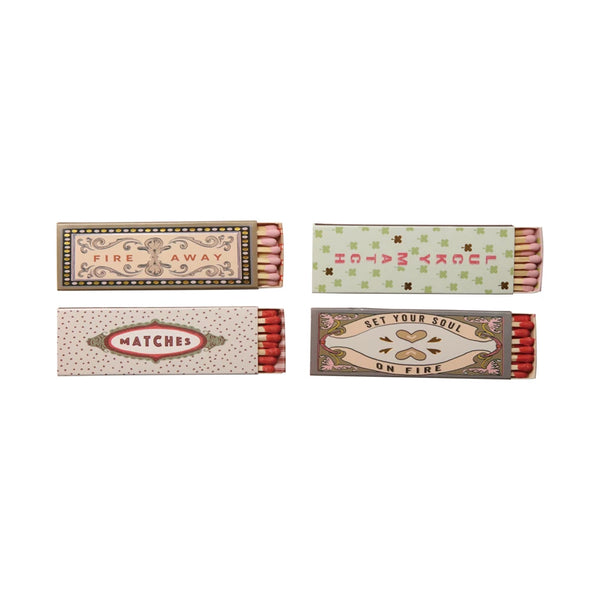 Safety Matches in Matchbox w/ Saying,