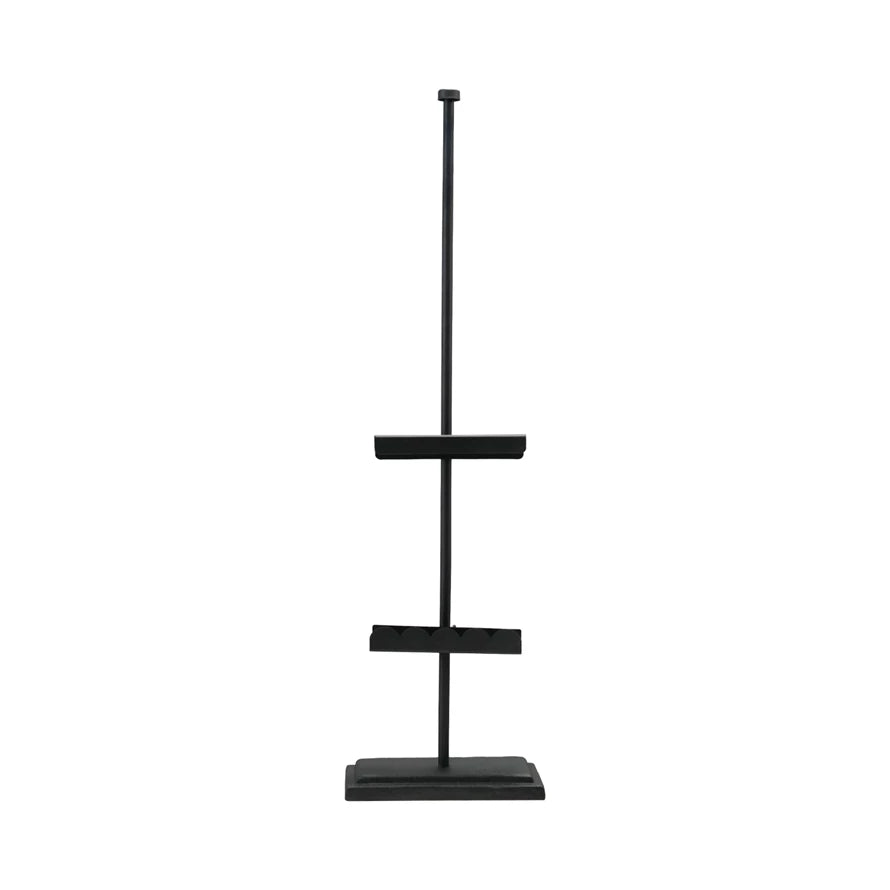 Metal Adjustable Scalloped Easel, Black