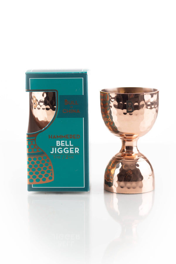 Hammered Bell Jiggers: Stainless Steel