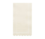 Guest Towel Scalloped Edge Cream/20pkg