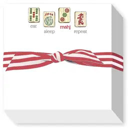 EAT SLEEP MAHJ REPEAT CHUBBIE NOTEPAD