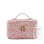 Luxe Marseille Train 2 - Cosmetic Bag With Pink Pinstripe
