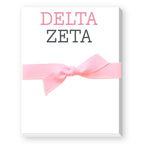 Sorority Colors Greek Mini Notepad : DELTA DELTA DELTA