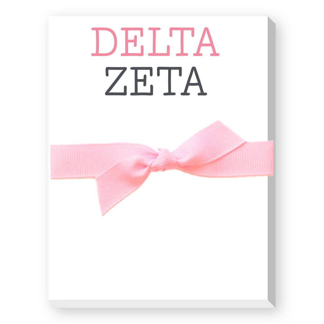 Sorority Colors Greek Mini Notepad : DELTA DELTA DELTA