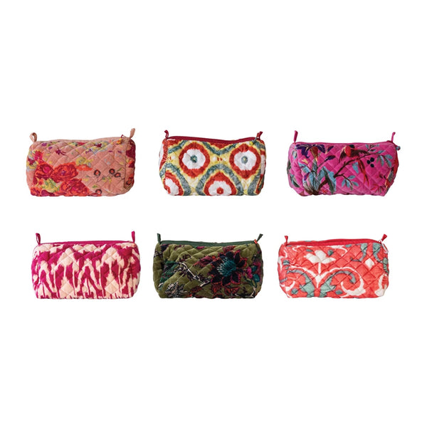 Zip Pouch w/ Interior Pockets & Coating,