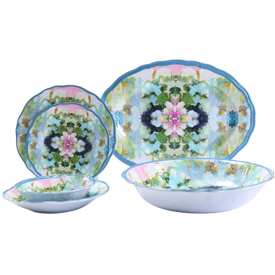 Nantucket Bloom Melamine: Serving Bowl