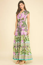 BOHEMIAN PATTERN MAXI DRESS