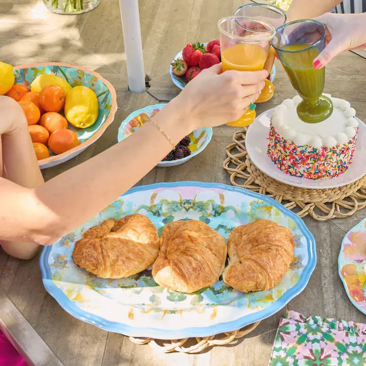Nantucket Bloom Melamine: Salad Bowls