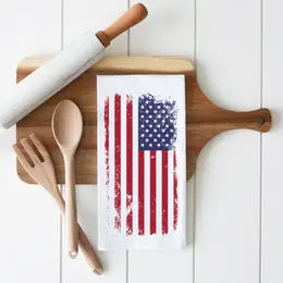 Flag Tea Towel | White