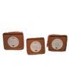 7"R/W/GR SANTA GINGERBREAD LED HOUSE