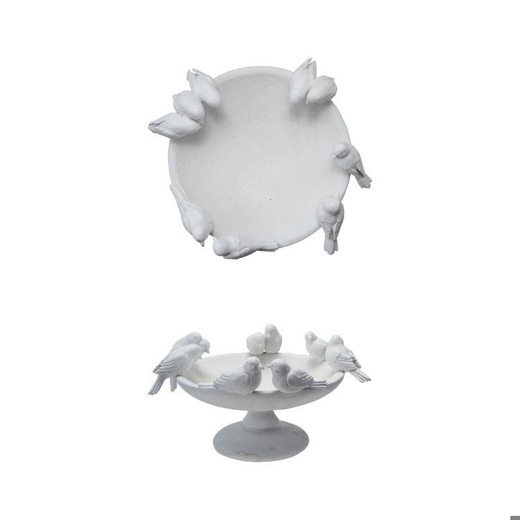 Textured Bird Bath