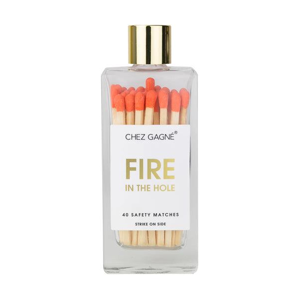 Chez Gagné Glass Bottle Safety Matches