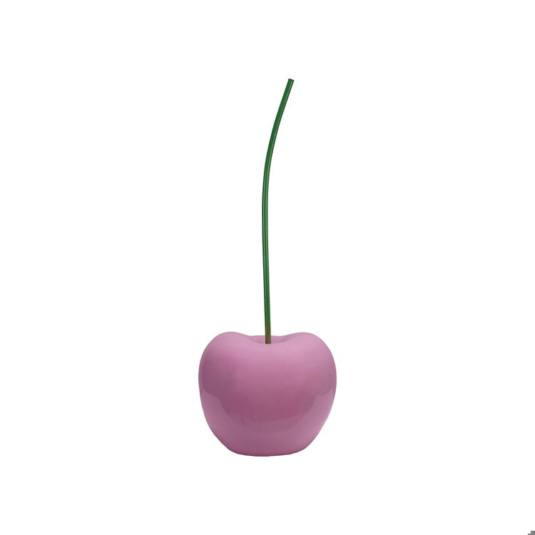 7-3/4"L x 6-3/4"W Resin Cherry Pink & Green, KD