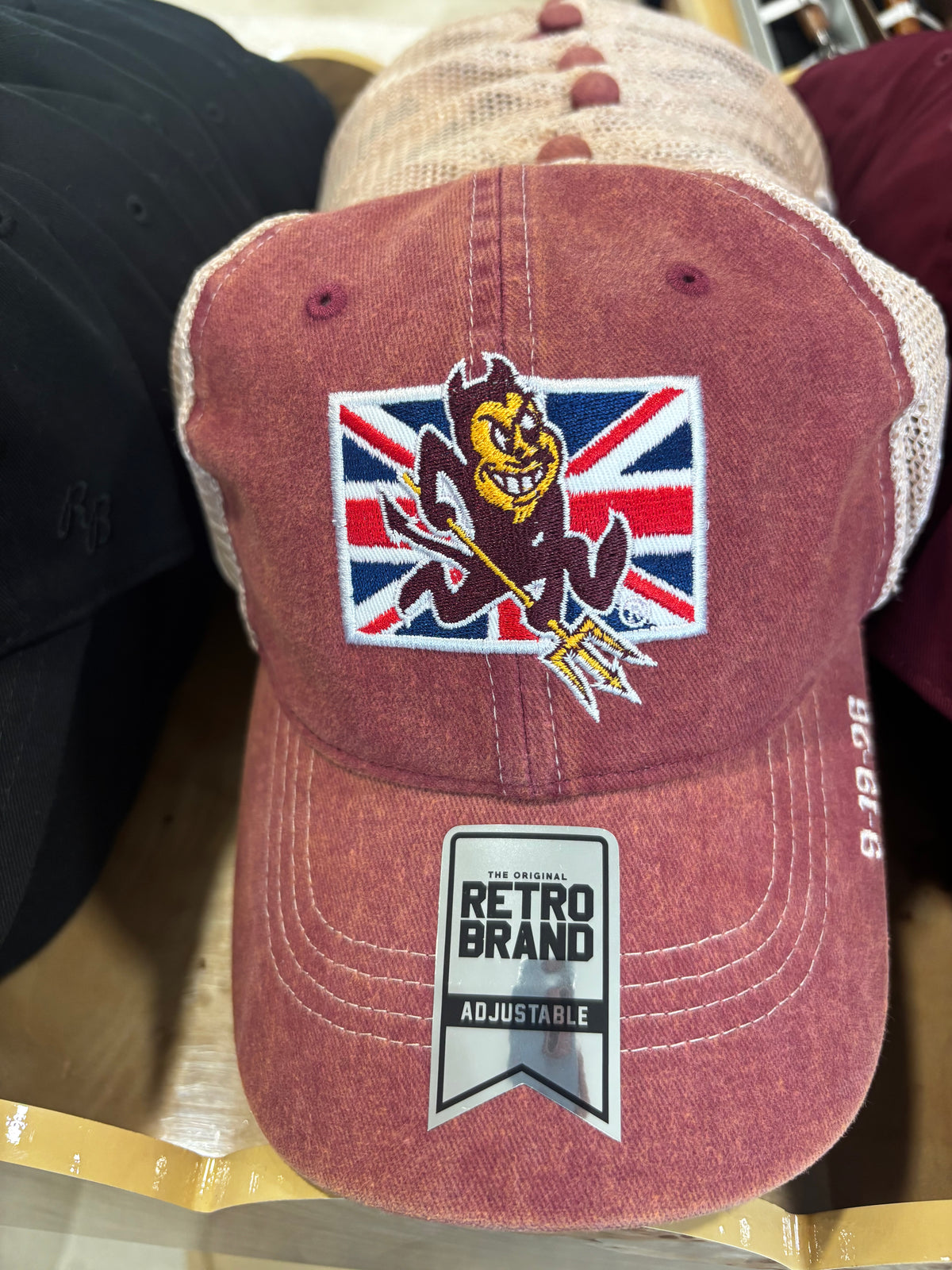 Union Jack Classic ASU hat-vintage red
