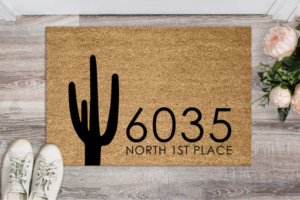 Cactus Address Mat