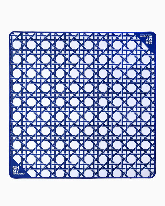 Oh My Mahjong Blue Cane Travel Mat