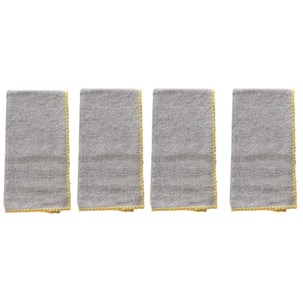 S/4 18" Sq Cotton Napkins,