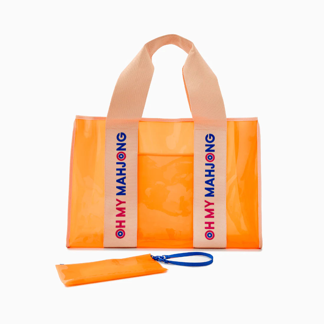 Oh My Mahj Blue Beach Bag