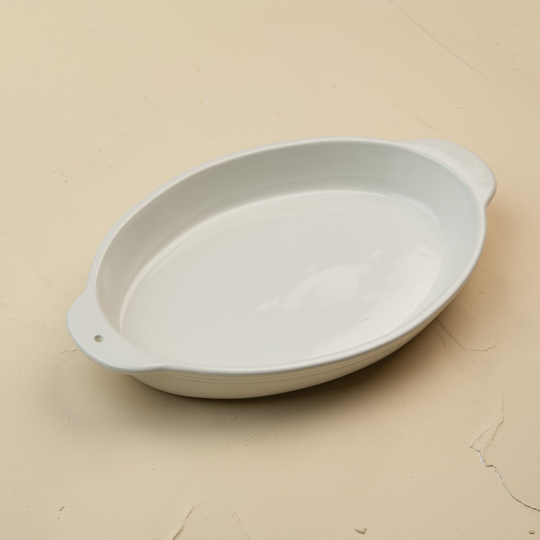 oval baker - pinstripes   Nora Fleming