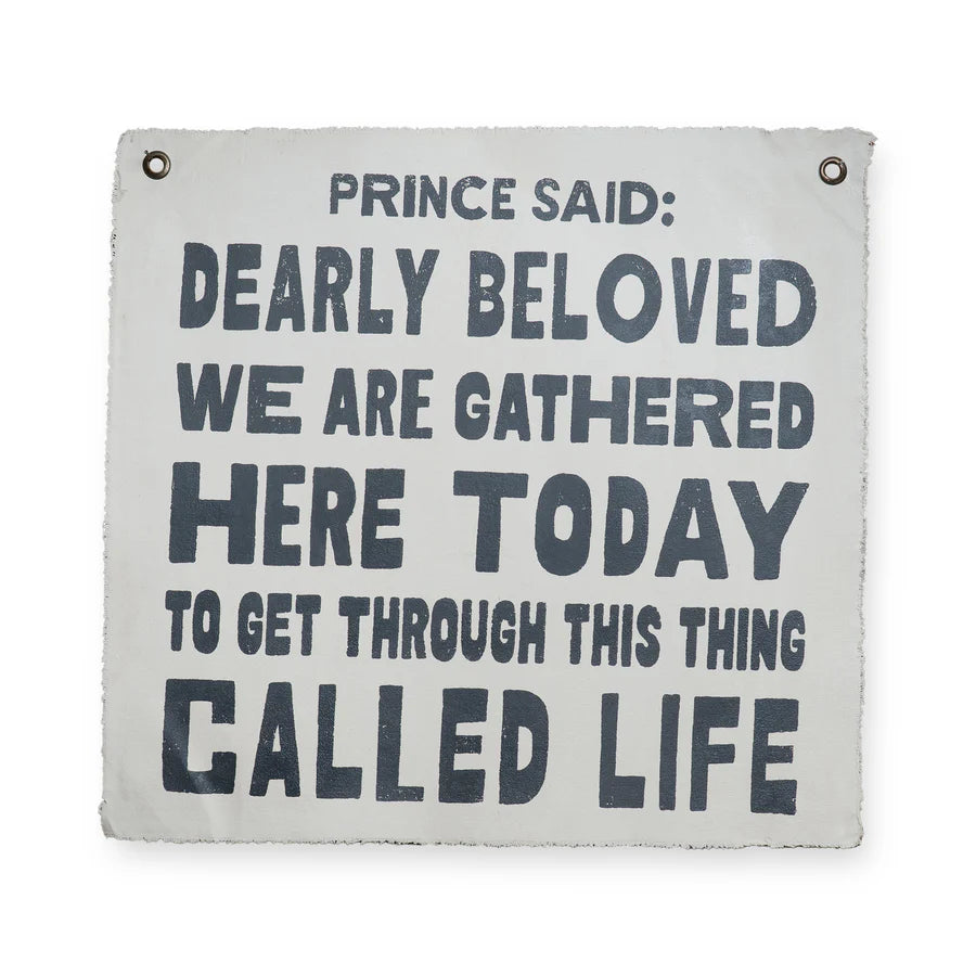 Sugarboo Prince Said 25"x25" Hand Painted Wall Hanging