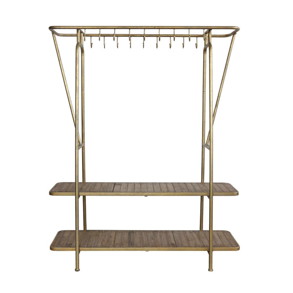 Rack with 18 Hooks and Shelves