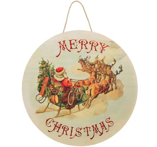 19.75" Rustic Christmas Door Hanger