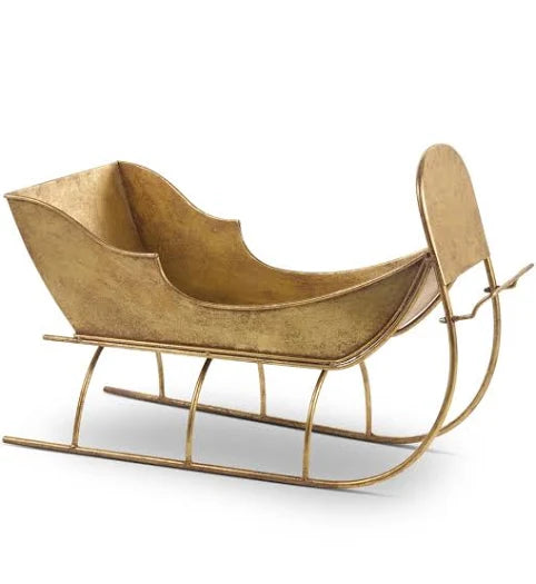 32" Rustic Gold Sleigh