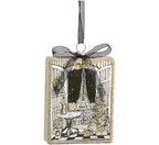 4.5" Holiday in Paris Rectangle Ornament