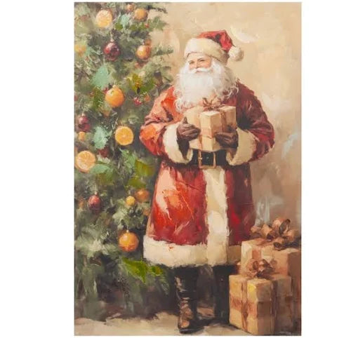 23.5" Classic Claus Wall Art