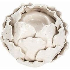 Stoneware Artichoke Candle Holder
