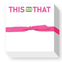 THIS AND THAT CHUBBIE NOTEPAD