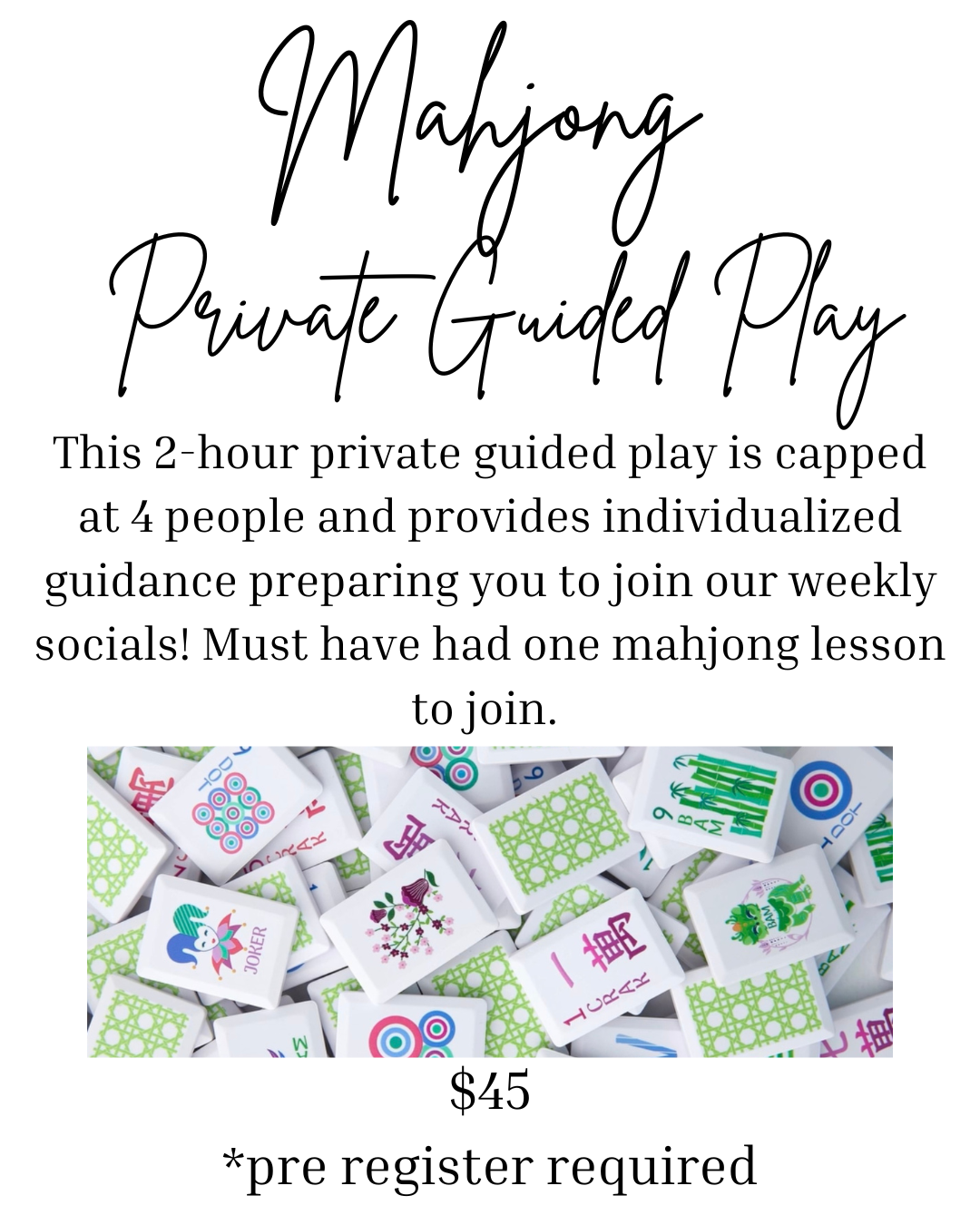 Mahjong - Private Guided Play