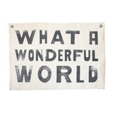 Sugarboo What A Wonderful World Hand Painted Wall Hanging -37 x 25