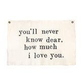 Sugarboo You'll Never Know Dear Hand Painted Wall Hanging - 37"x25"
