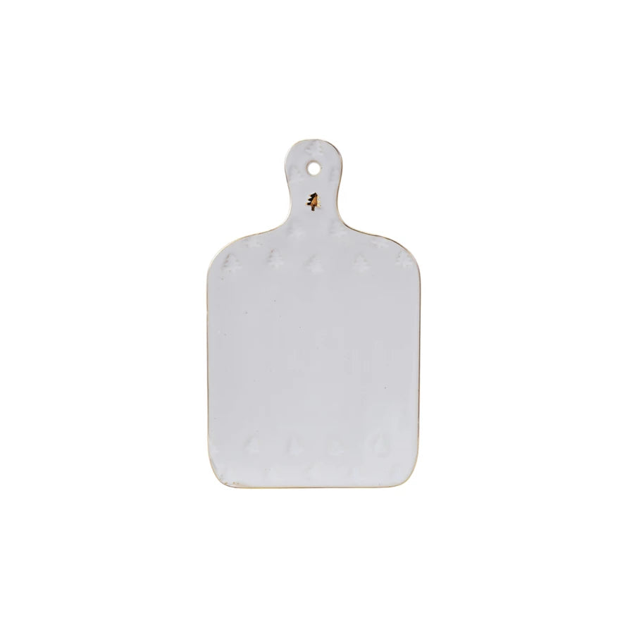 Debossed Stoneware Cheese/Cutting Board