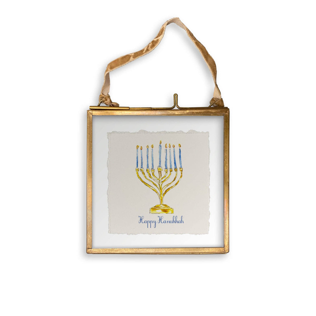 Menorah with Happy Hanukkah