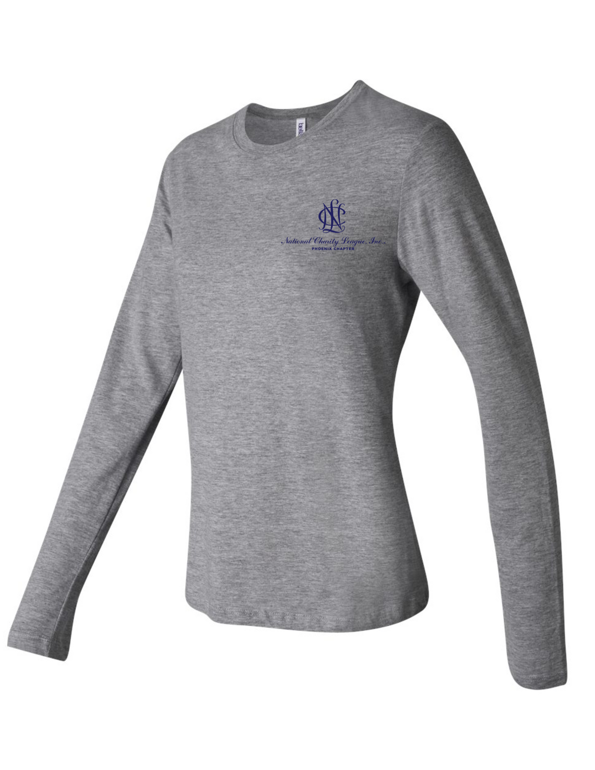 NCL Long Sleeve Grey w/navy NCL