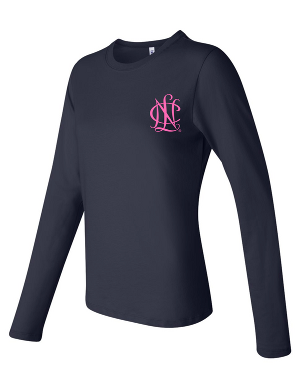NCL Long sleeve navy w/pink Phx Chapter NCL